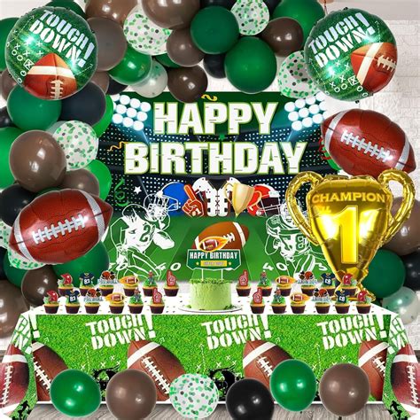 football themed balloons|Football Birthday Party Balloons .